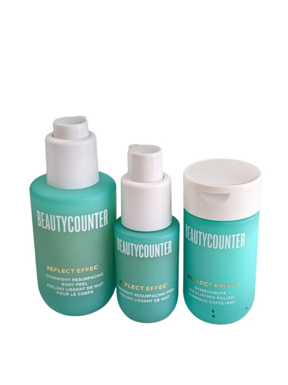 Beautycounter Reflect Effect Bamboobuff Exfoliating Polish & Peels 1.7oz Lot
